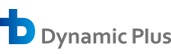 ダイナミックプラス株式会社のロゴ。最先端のAIアルゴリズムによる需要予測を用いた、ダイナミックプライシングとレベニューマネジメントのソフトウェアを提供する会社。